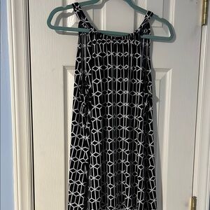 Cynthia Rowley Black and White Geometric Tank Top